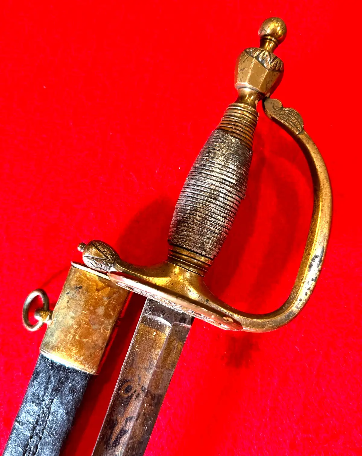 British P1796 Blue and Gilt Officer's Sword - View 12