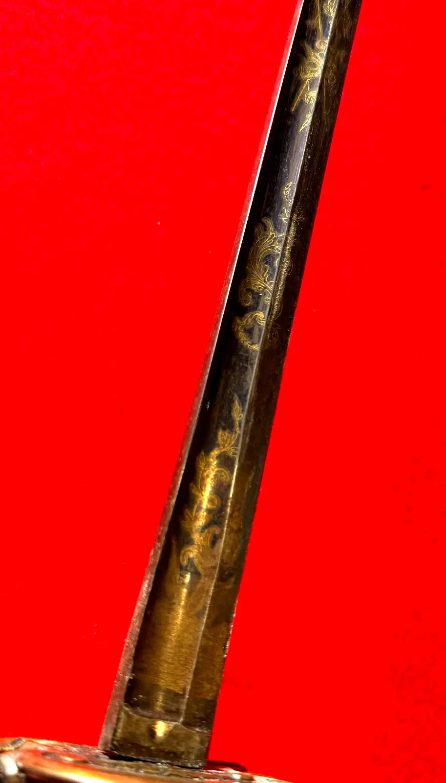 British P1796 Blue and Gilt Officer's Sword - View 13