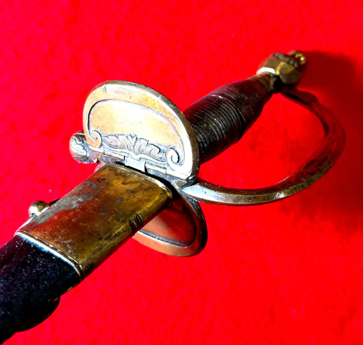 British P1796 Blue and Gilt Officer's Sword - View 16