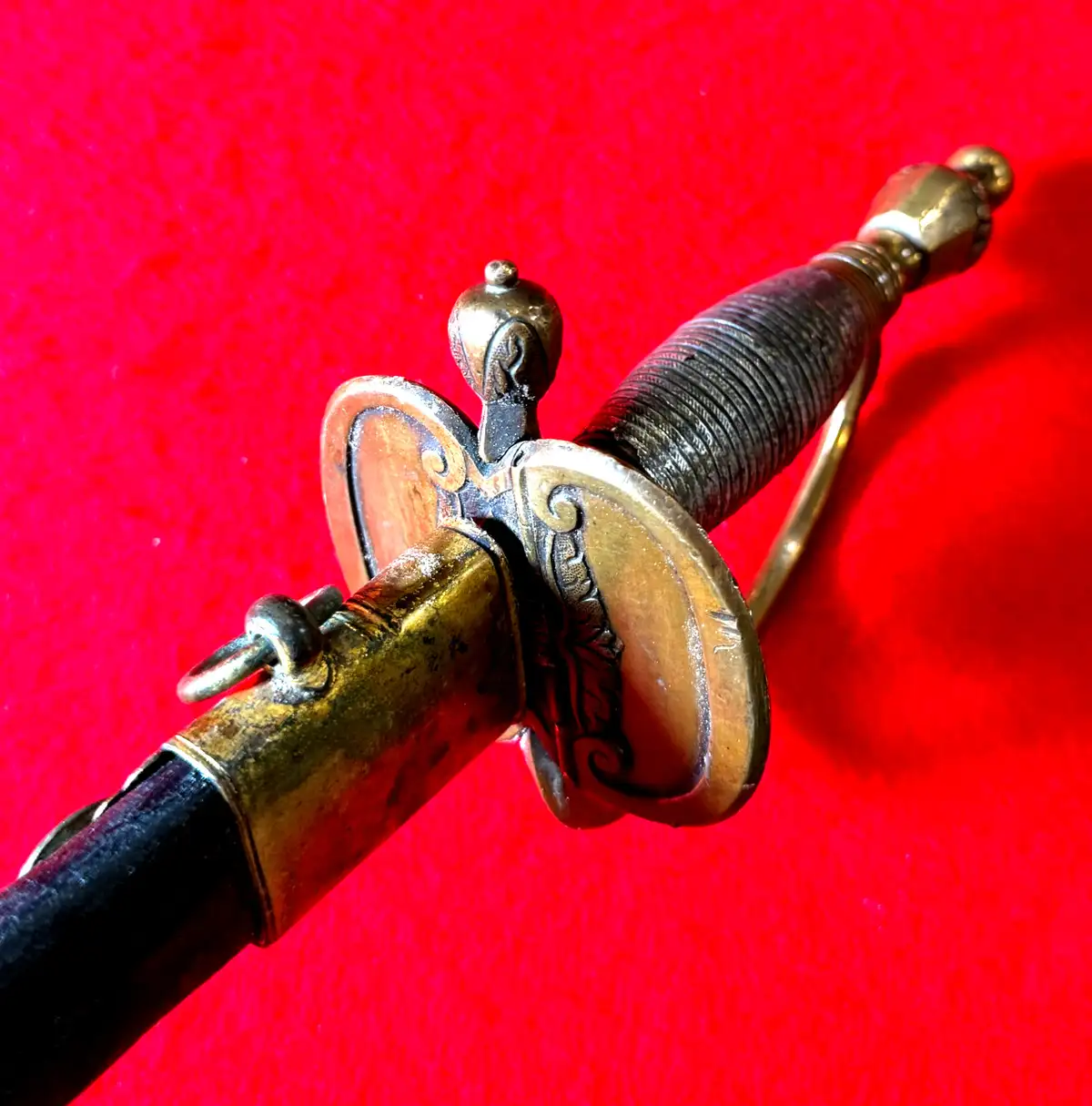 British P1796 Blue and Gilt Officer's Sword - View 17