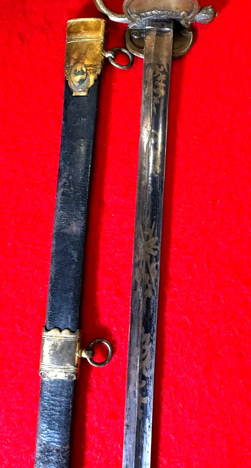 British P1796 Blue and Gilt Officer's Sword - View 7