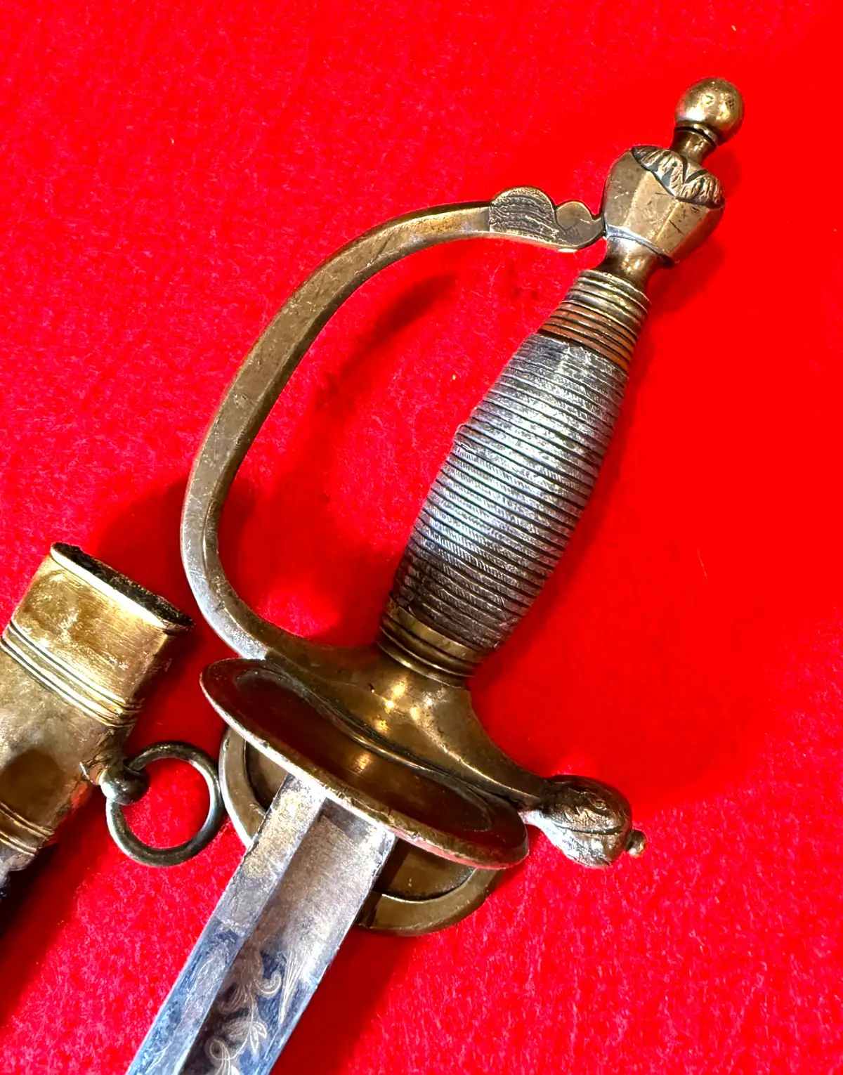 British P1796 Blue and Gilt Officer's Sword - View 8