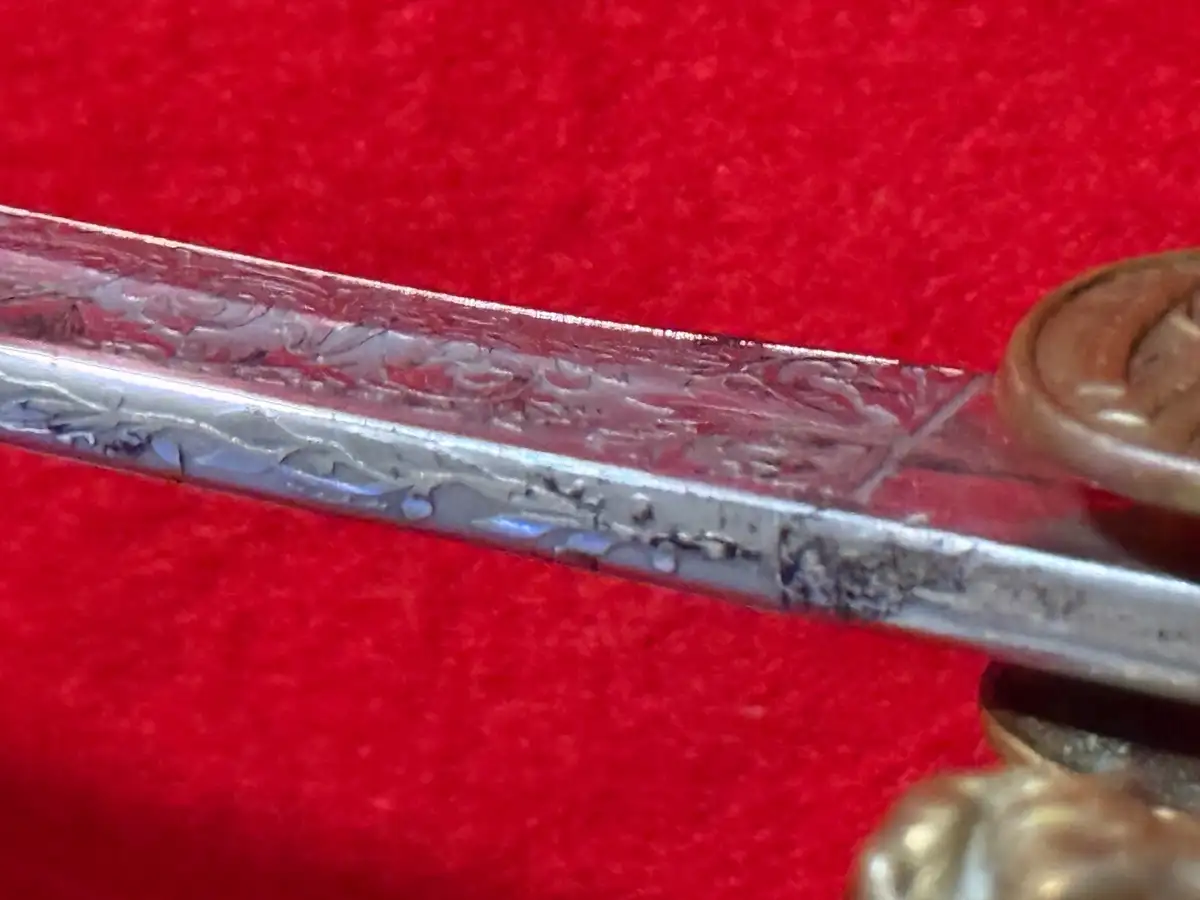 German Venezuelan Army Lion Head Officer Sword - View 13