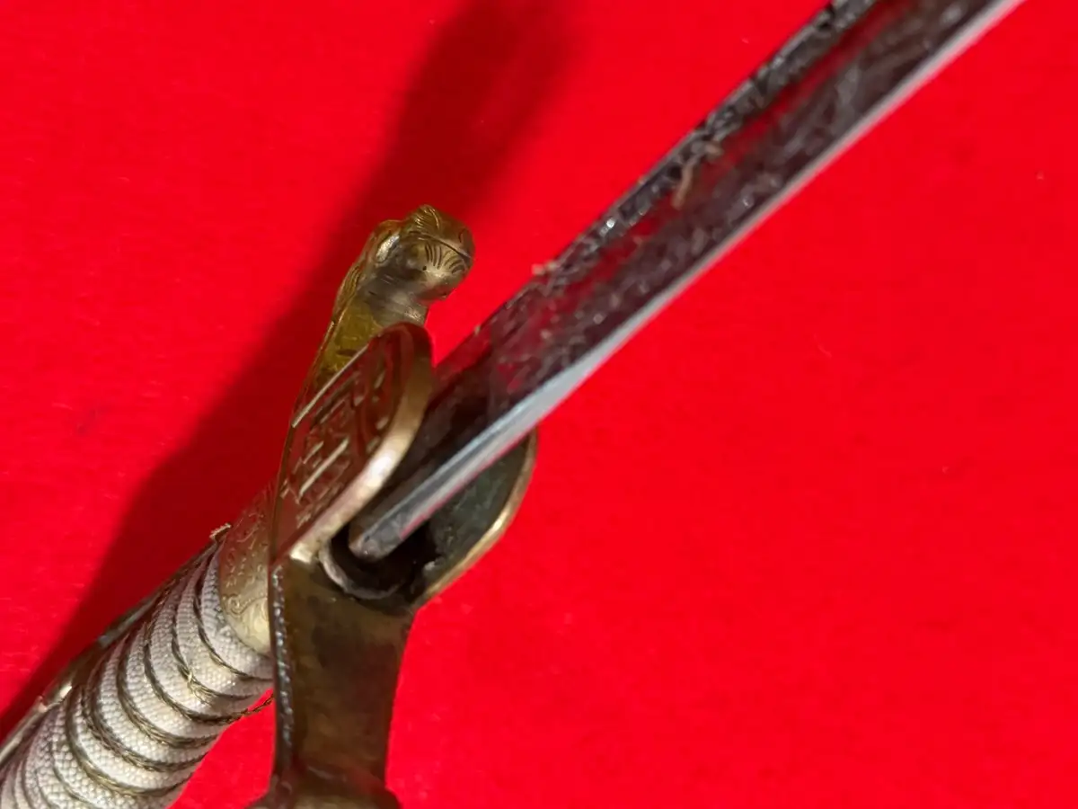 German Venezuelan Army Lion Head Officer Sword - View 17
