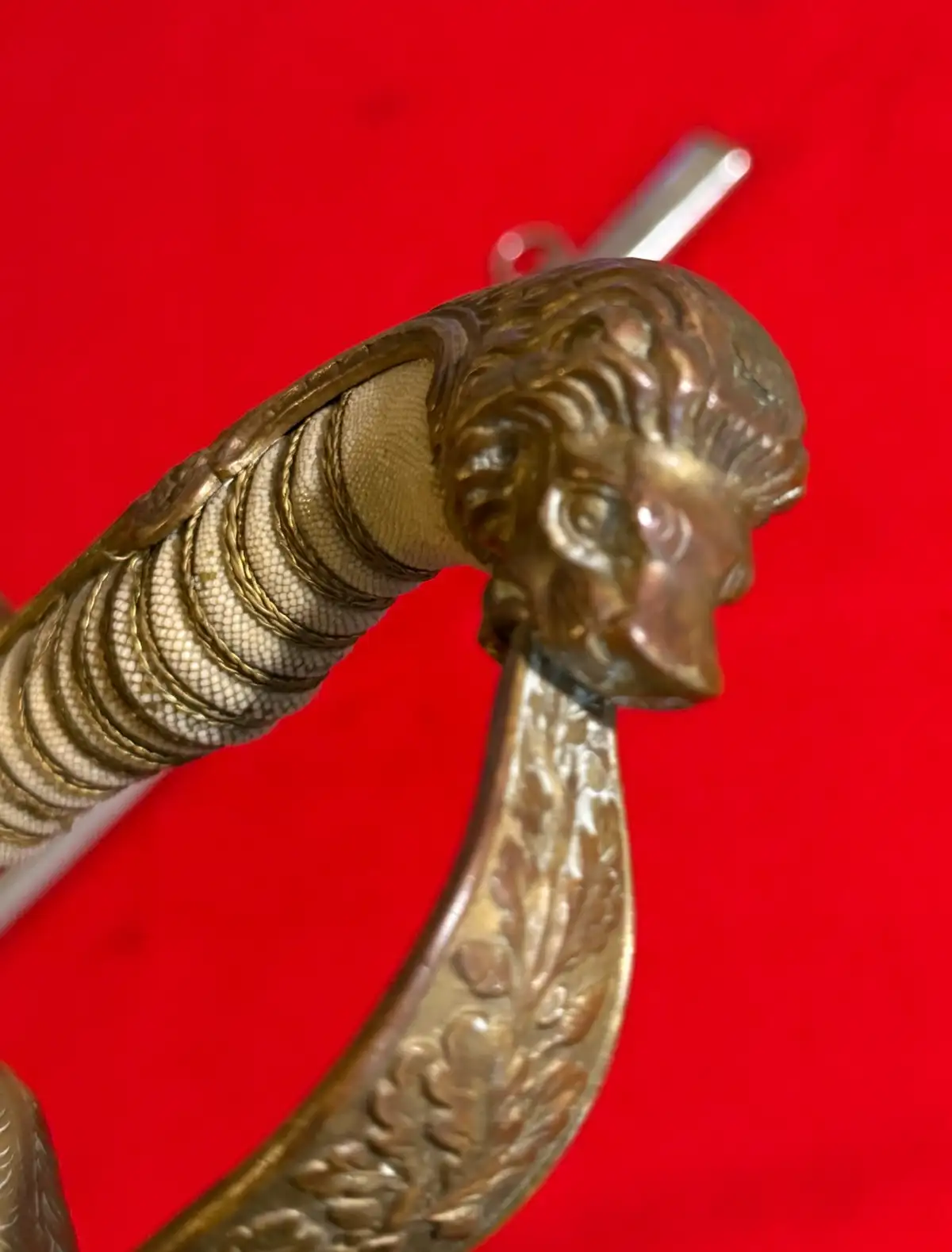 German Venezuelan Army Lion Head Officer Sword - View 19
