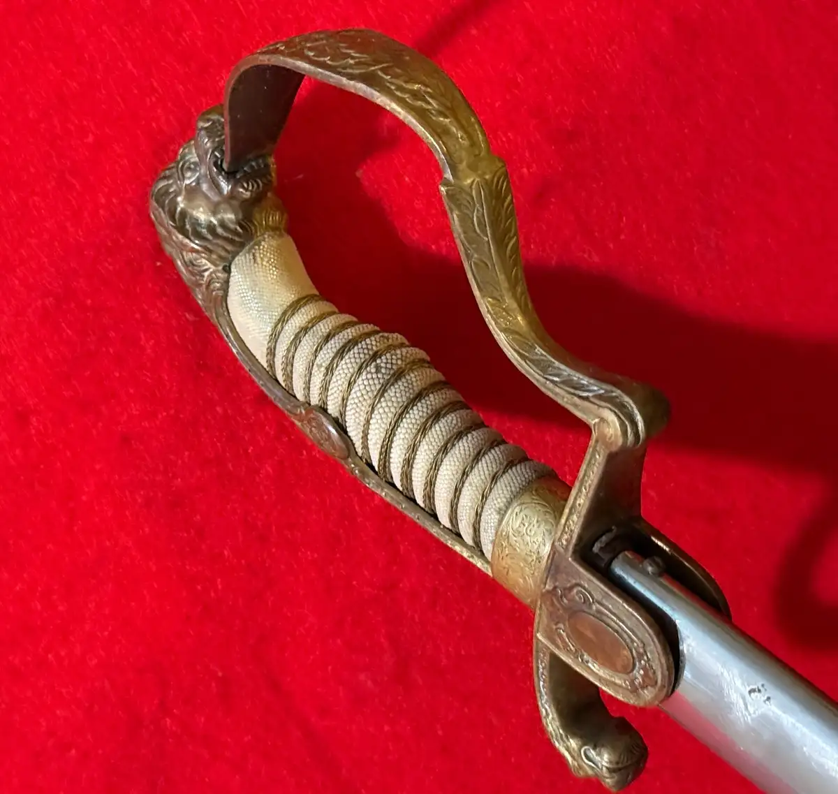 German Venezuelan Army Lion Head Officer Sword - View 20