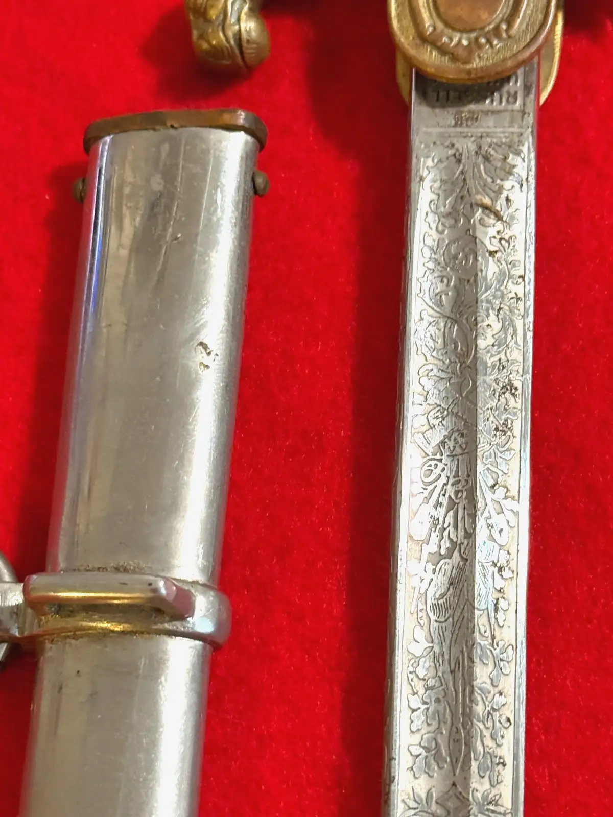 German Venezuelan Army Lion Head Officer Sword - View 9