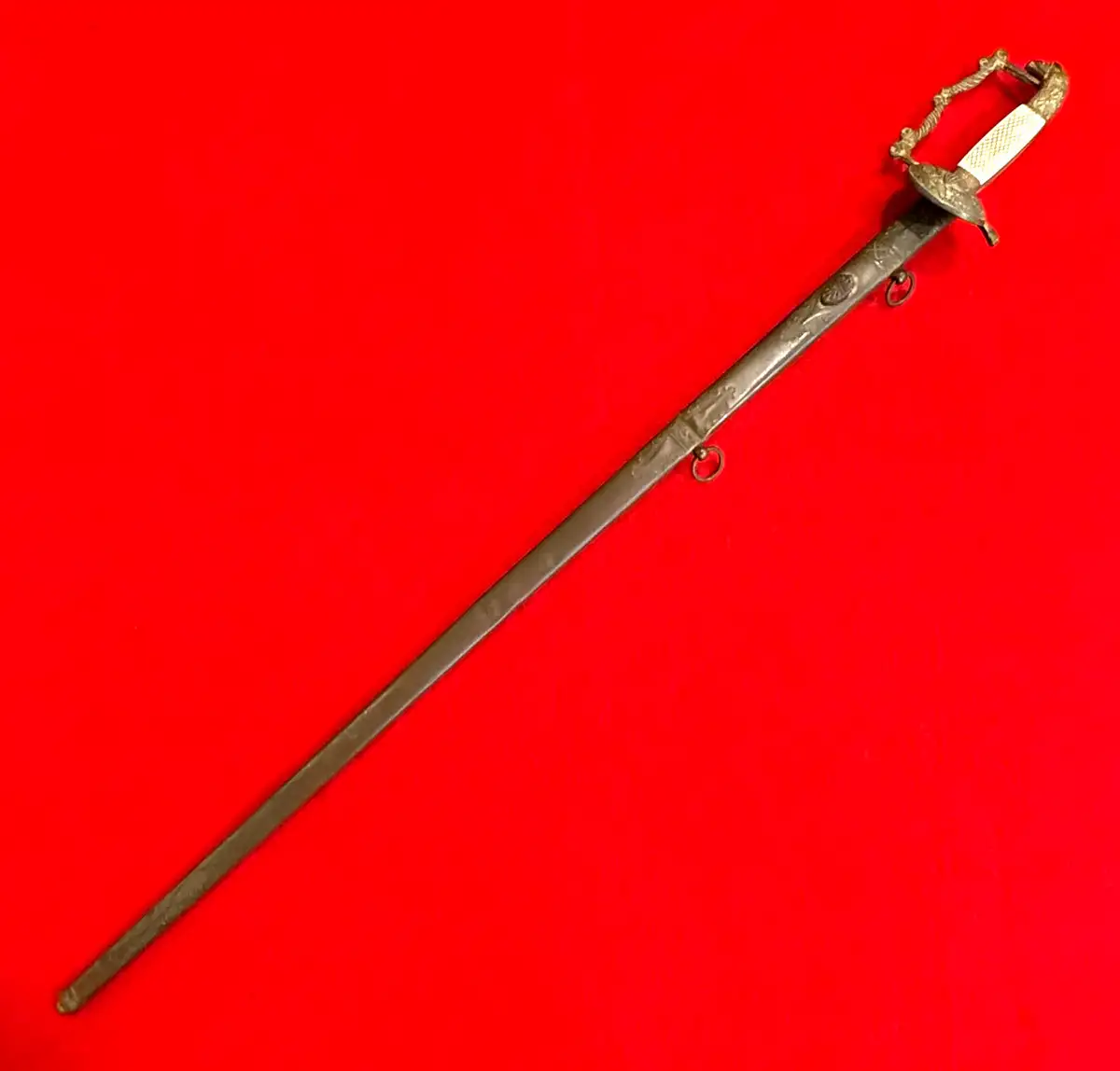 US Eagle Head Artillery Officer Sword - 2