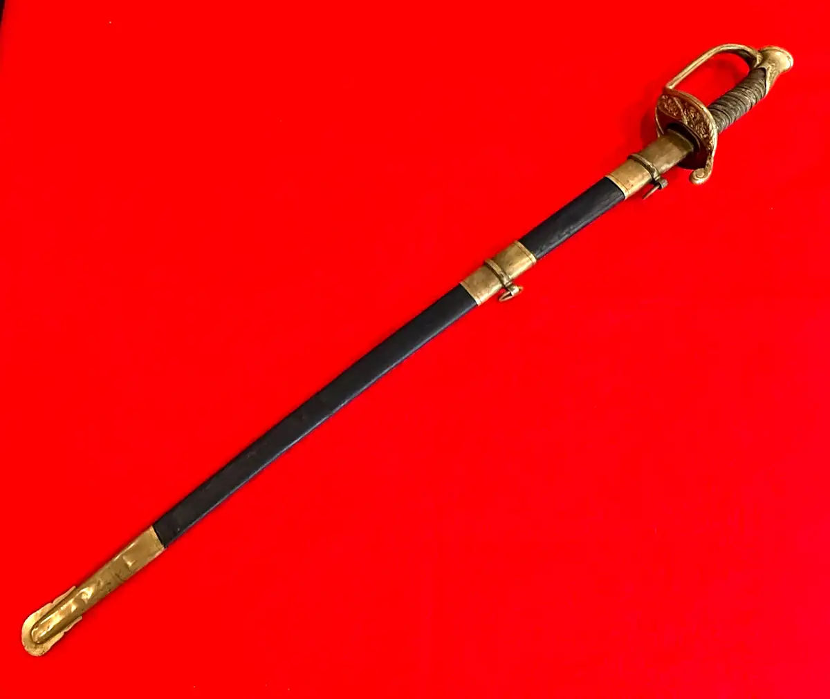 US Civil War M1850 Foot Officer Sword alternate view