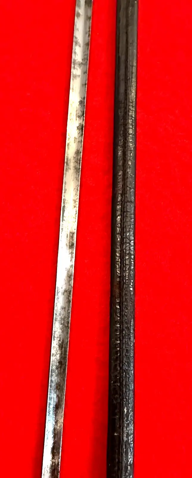 American Antique Rapier With Etched Blued Blade - 10