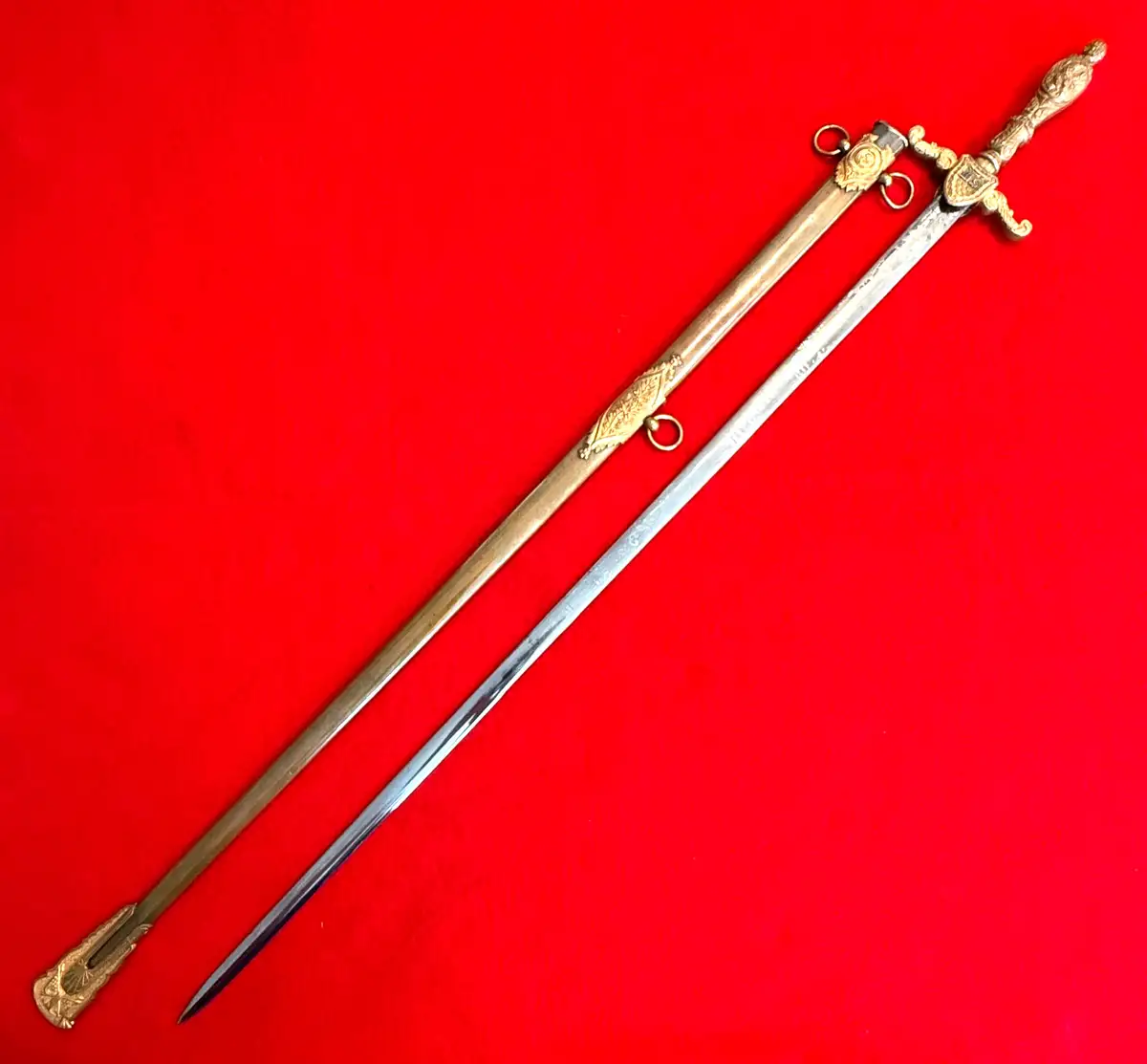 US Civil War M1840 Medical Staff Officer Sword alternate view
