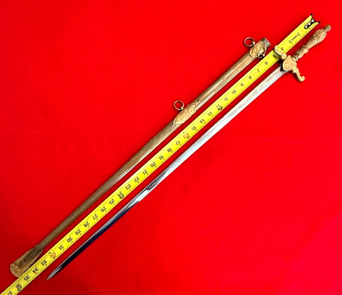 US Civil War M1840 Medical Staff Officer Sword - View 3