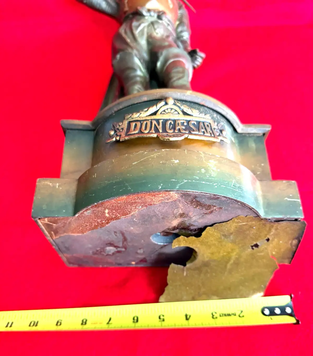 French Spelter Don Caesar Swordsman Statue - View 6