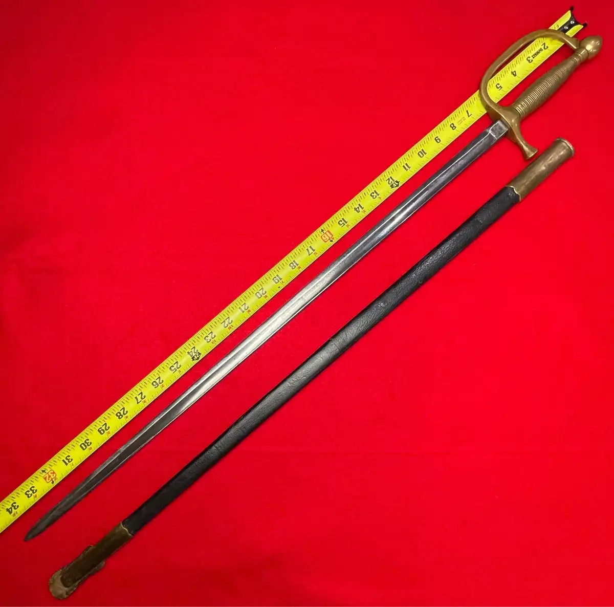 US Civil War Musician Sword Dated 1863 alternate view