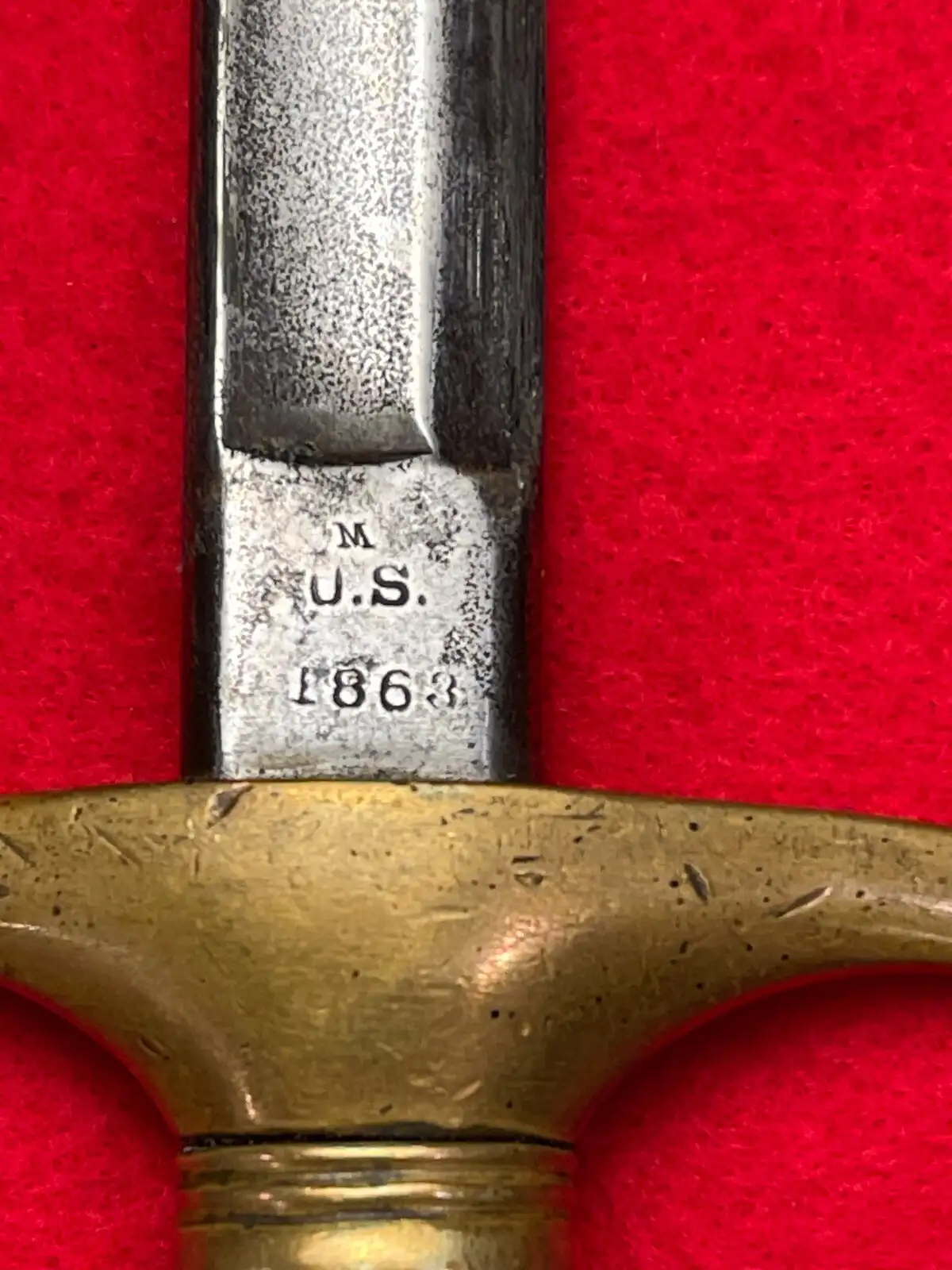 US Civil War Musician Sword Dated 1863 - View 6