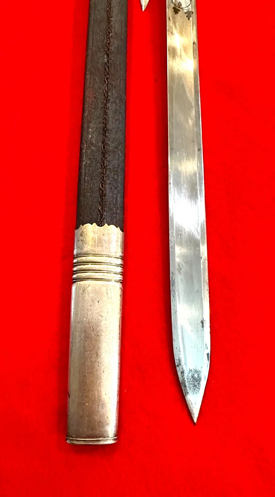 German 19th Century Hunting Sword and Knife - View 10