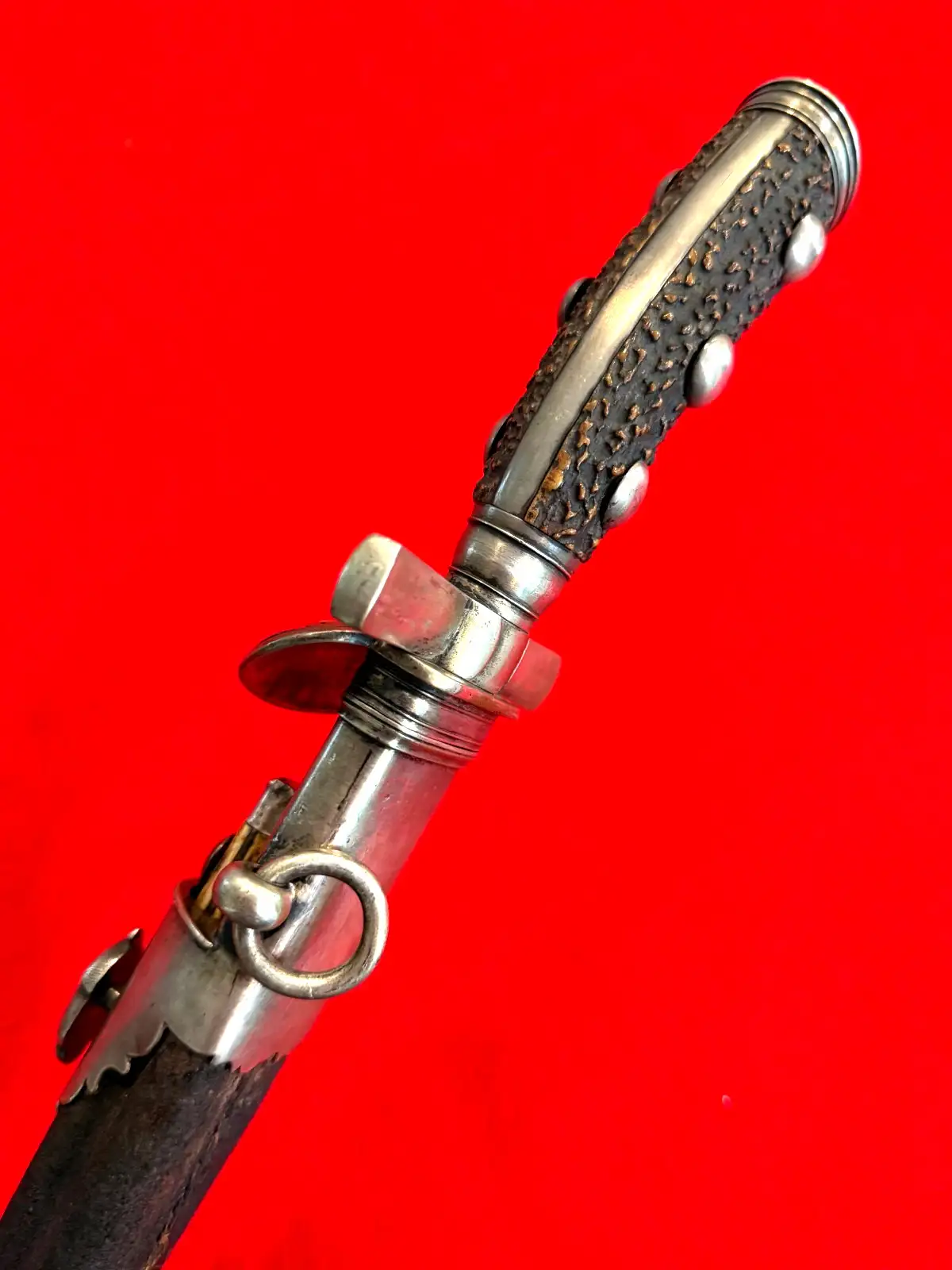 German 19th Century Hunting Sword and Knife - View 16