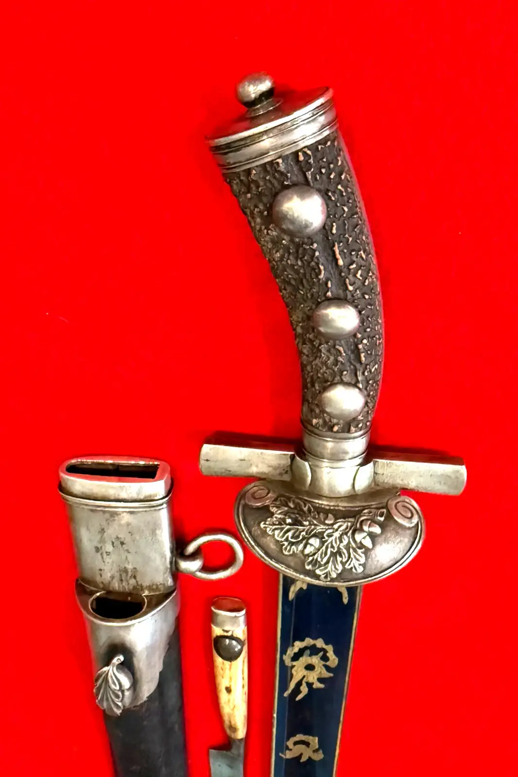 German 19th Century Hunting Sword and Knife - View 5