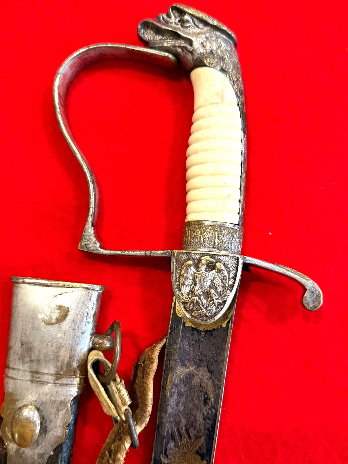 US Pre-Civil War Eagle Head Officer's Sword - 5