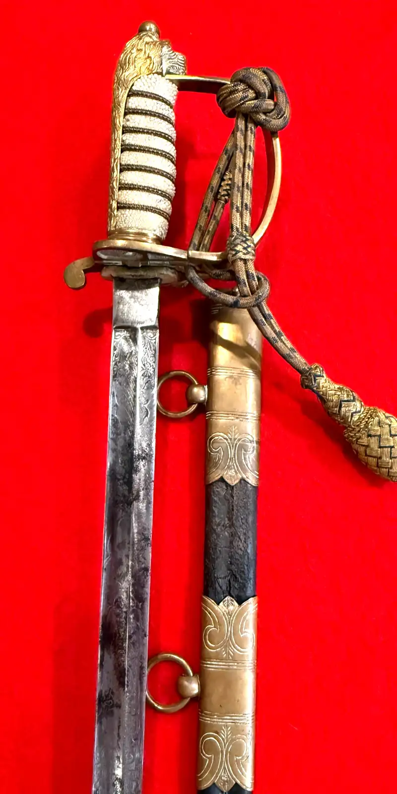British P1827 Royal Navy Officer's Sword - 14