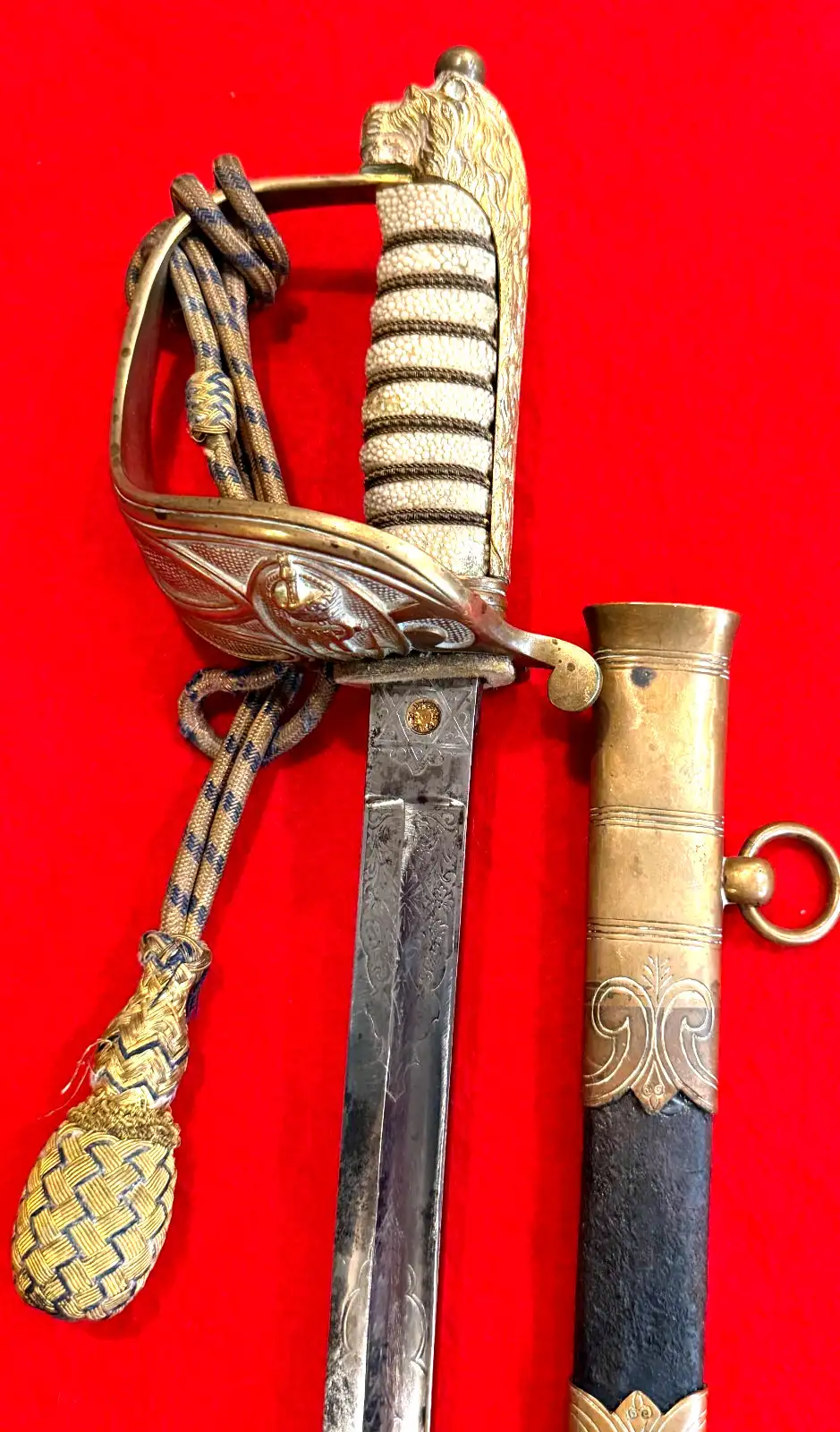 British P1827 Royal Navy Officer's Sword - 8