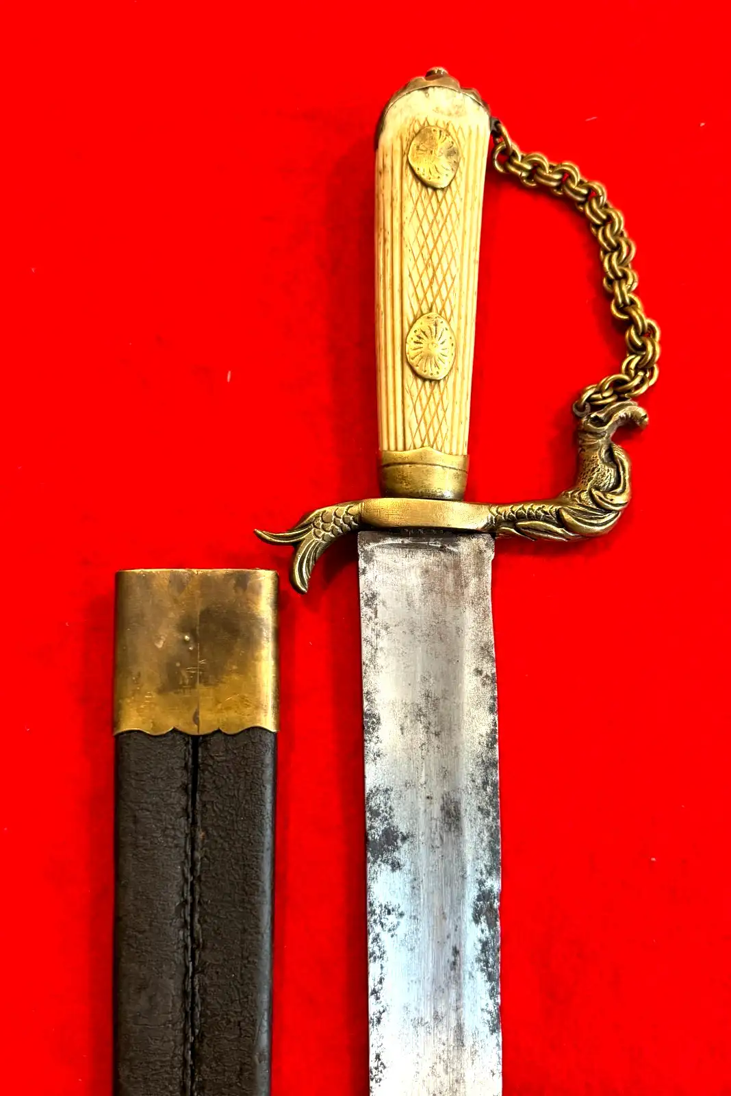 European Naval Hanger with Bone Grip - View 10