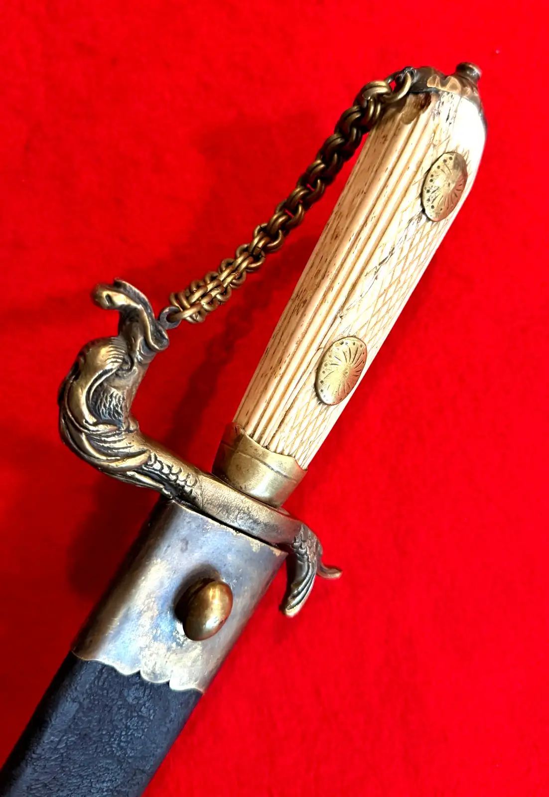 European Naval Hanger with Bone Grip - View 12