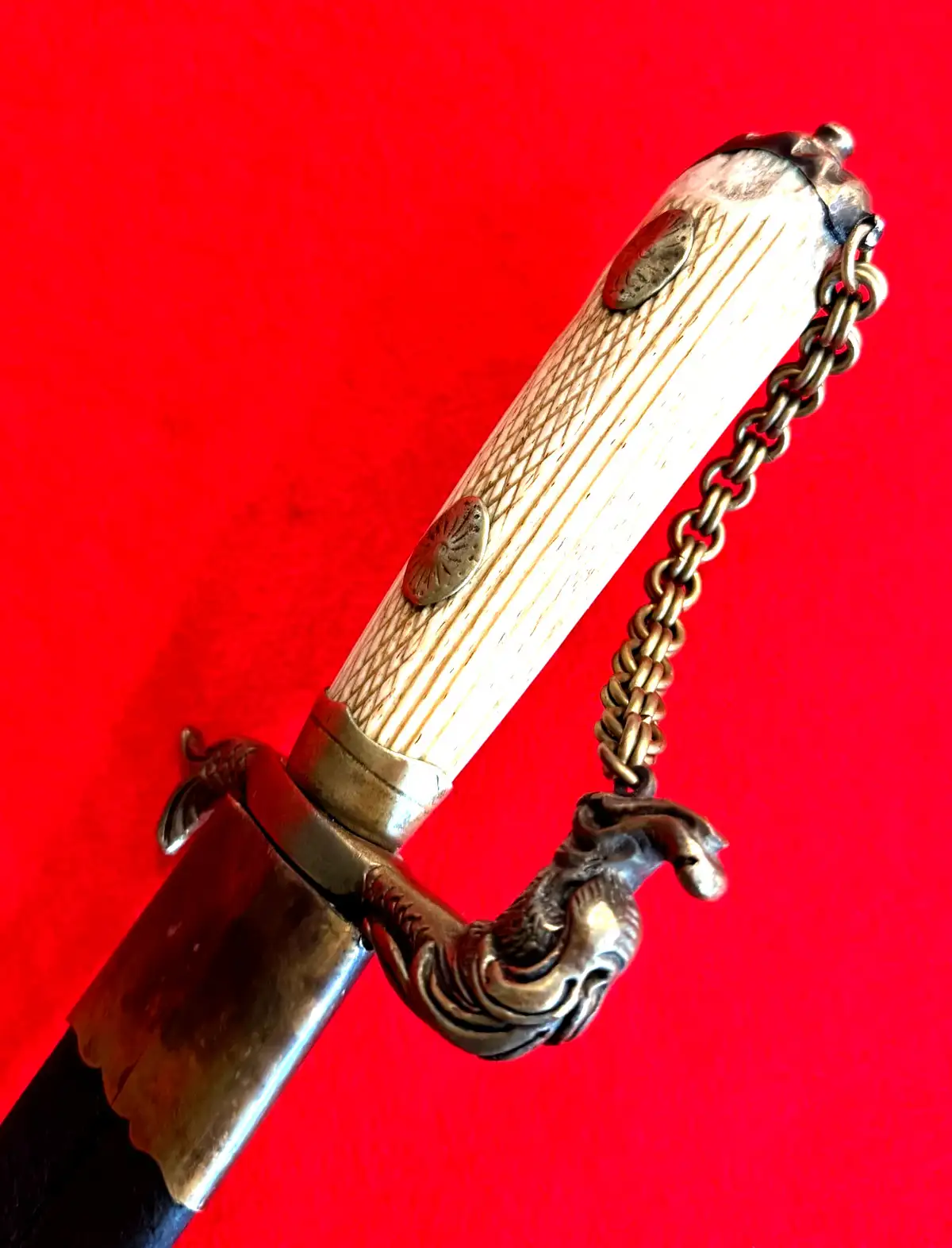 European Naval Hanger with Bone Grip - View 13