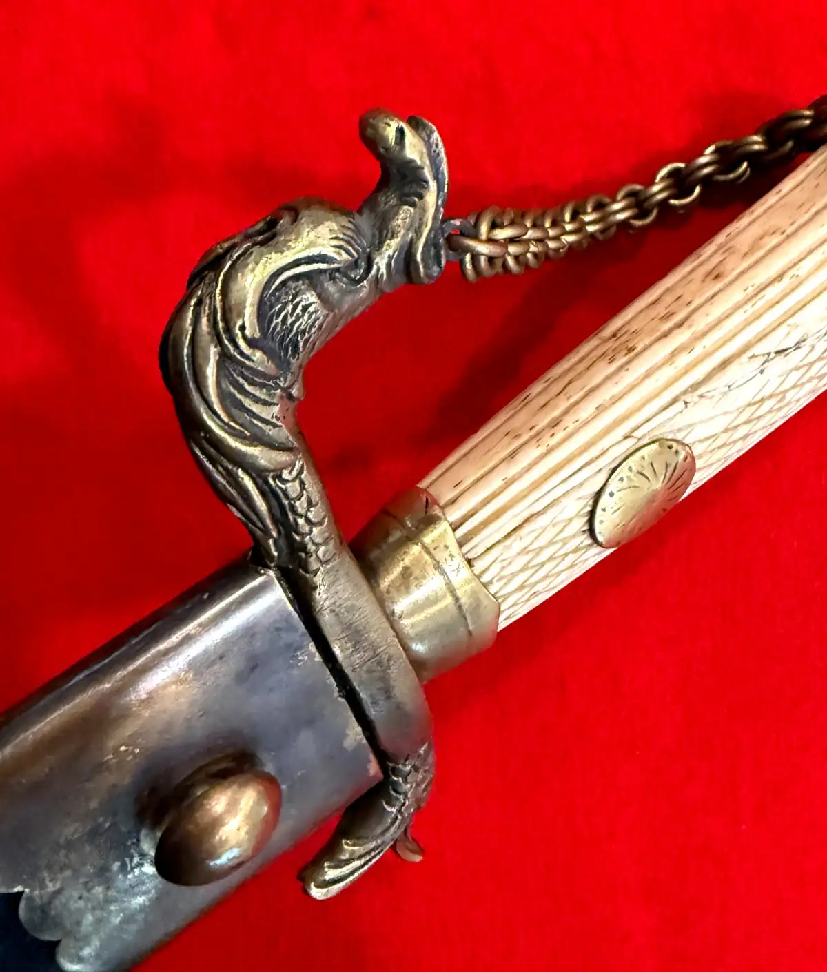 European Naval Hanger with Bone Grip - View 17