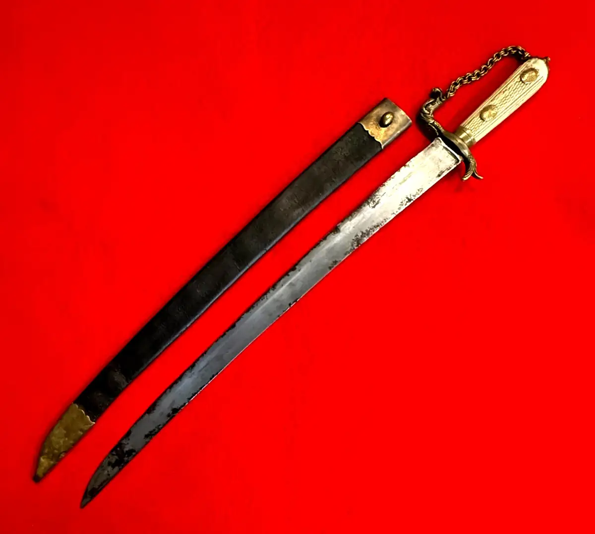 European Naval Hanger with Bone Grip - View 3