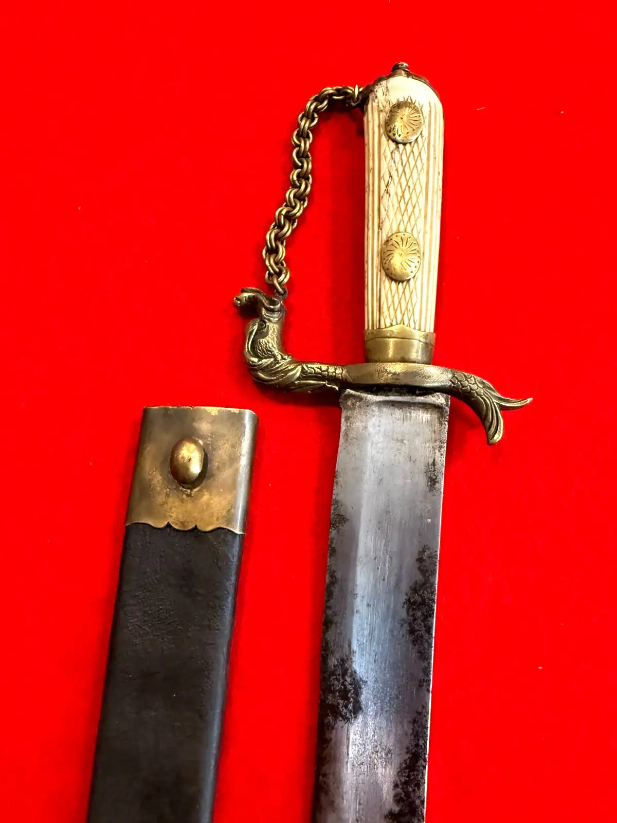 European Naval Hanger with Bone Grip - View 7