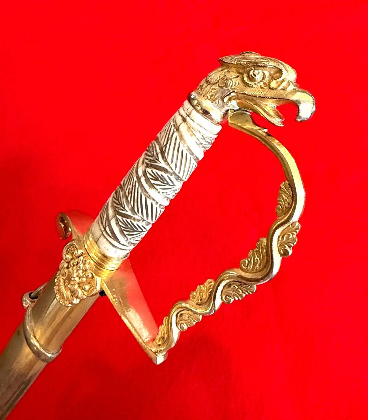 US Pre-Civil War Eagle Head Officer Sword - View 15