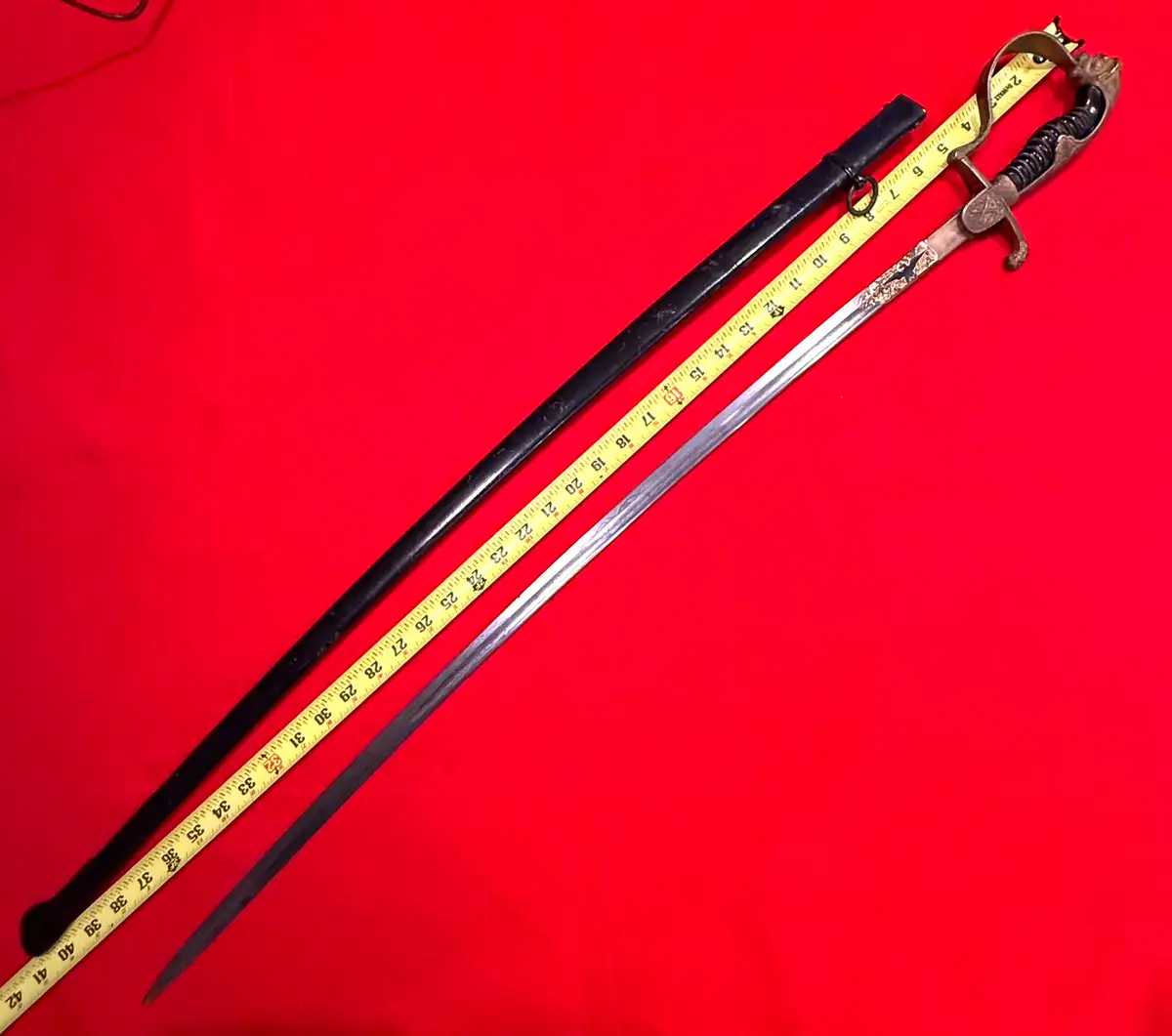 Imperial German WW1 Damascus Officer's Sword alternate view