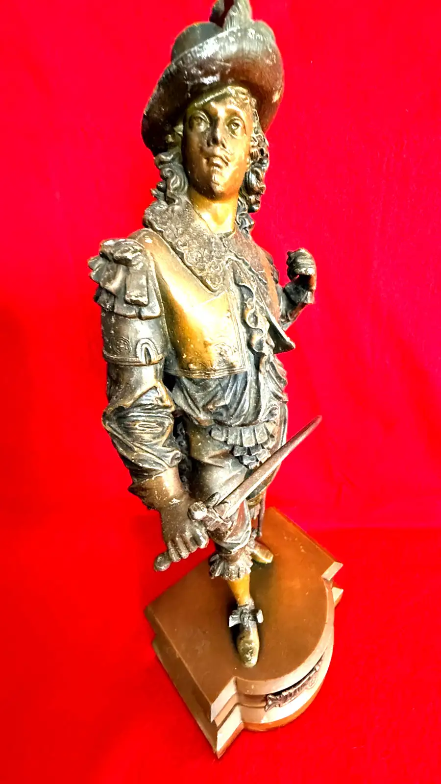 French Spelter Figure of Don Juan alternate view