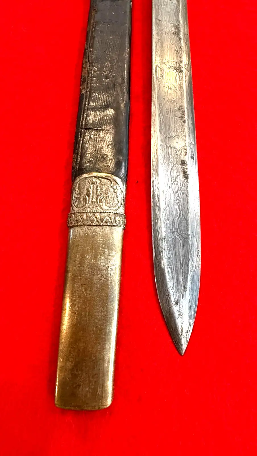 German 19th Century Damascus Hunting Sword - View 10