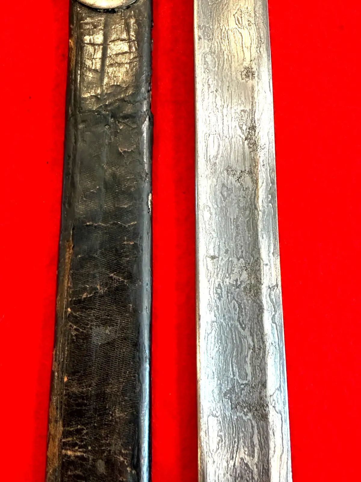German 19th Century Damascus Hunting Sword - View 11