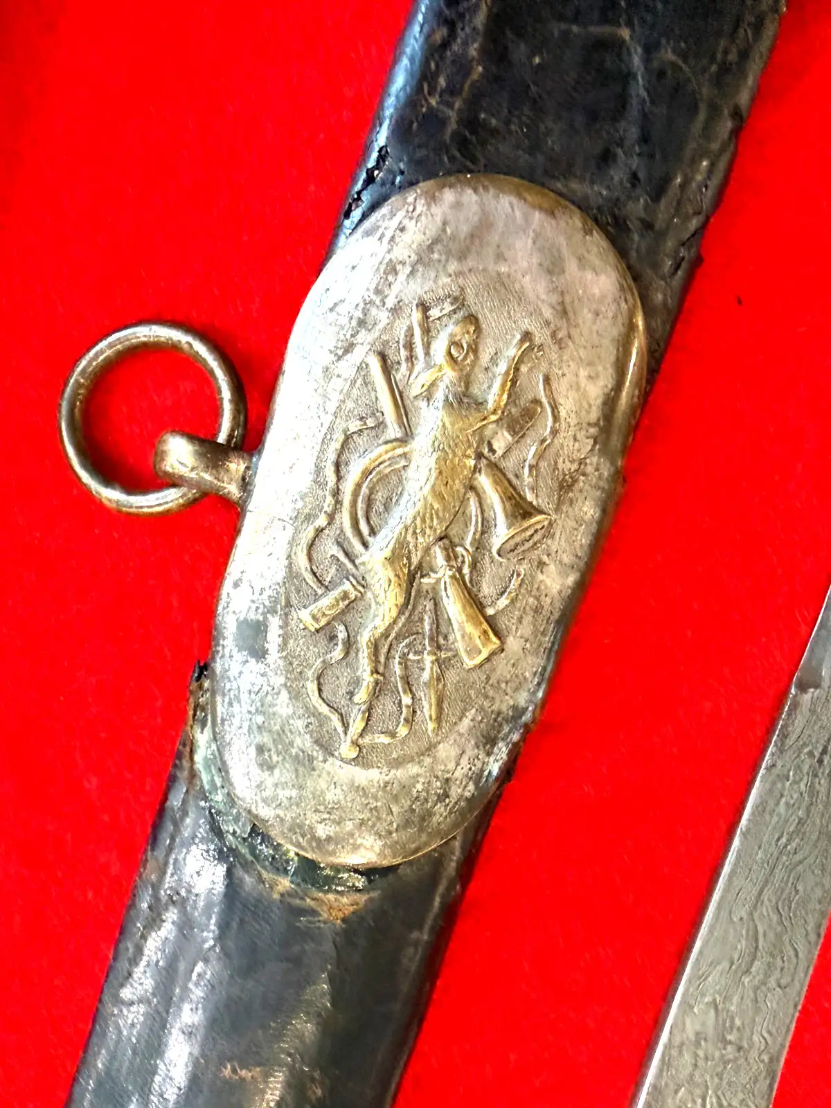 German 19th Century Damascus Hunting Sword - View 13