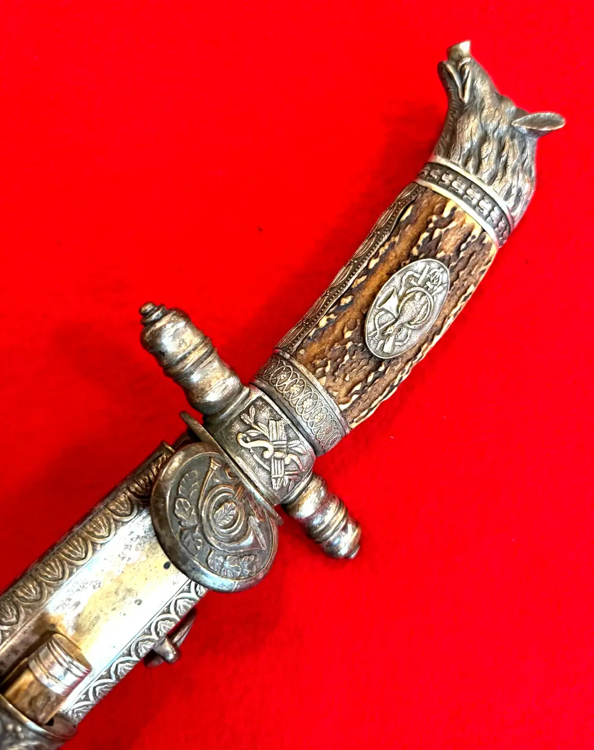 German 19th Century Damascus Hunting Sword - View 17