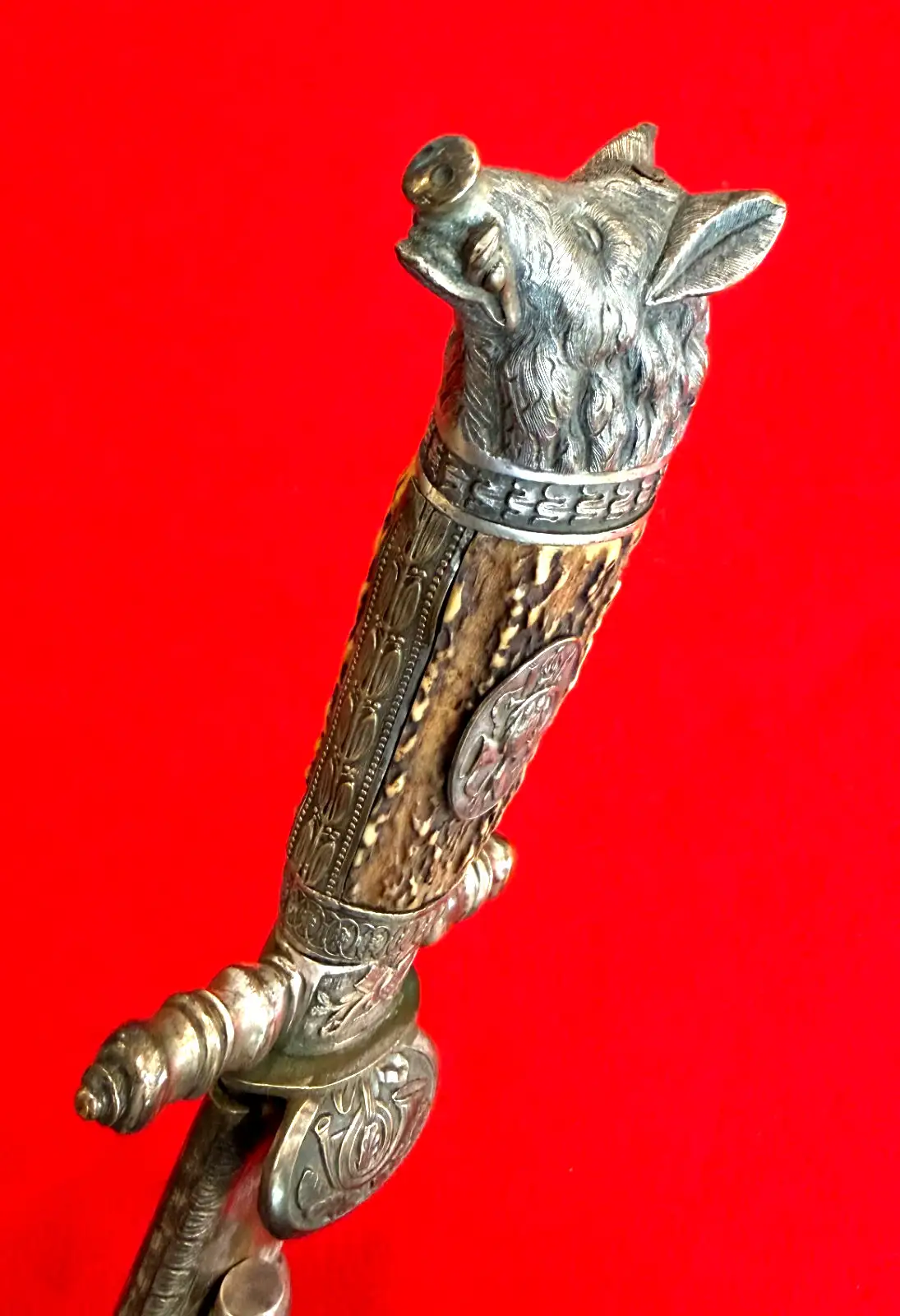 German 19th Century Damascus Hunting Sword - View 21