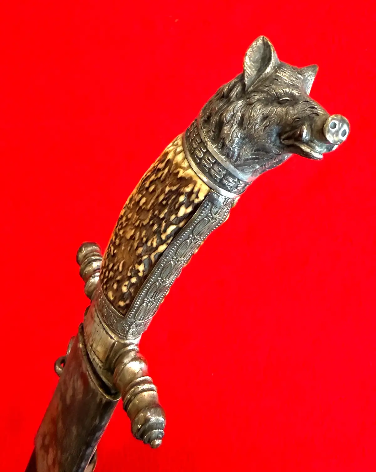 German 19th Century Damascus Hunting Sword - View 22