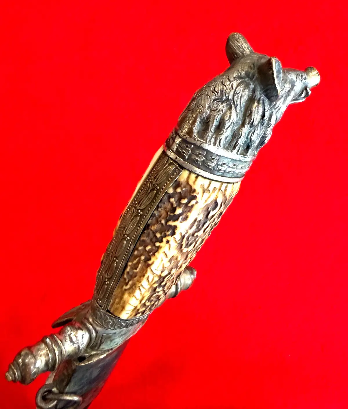 German 19th Century Damascus Hunting Sword - View 23