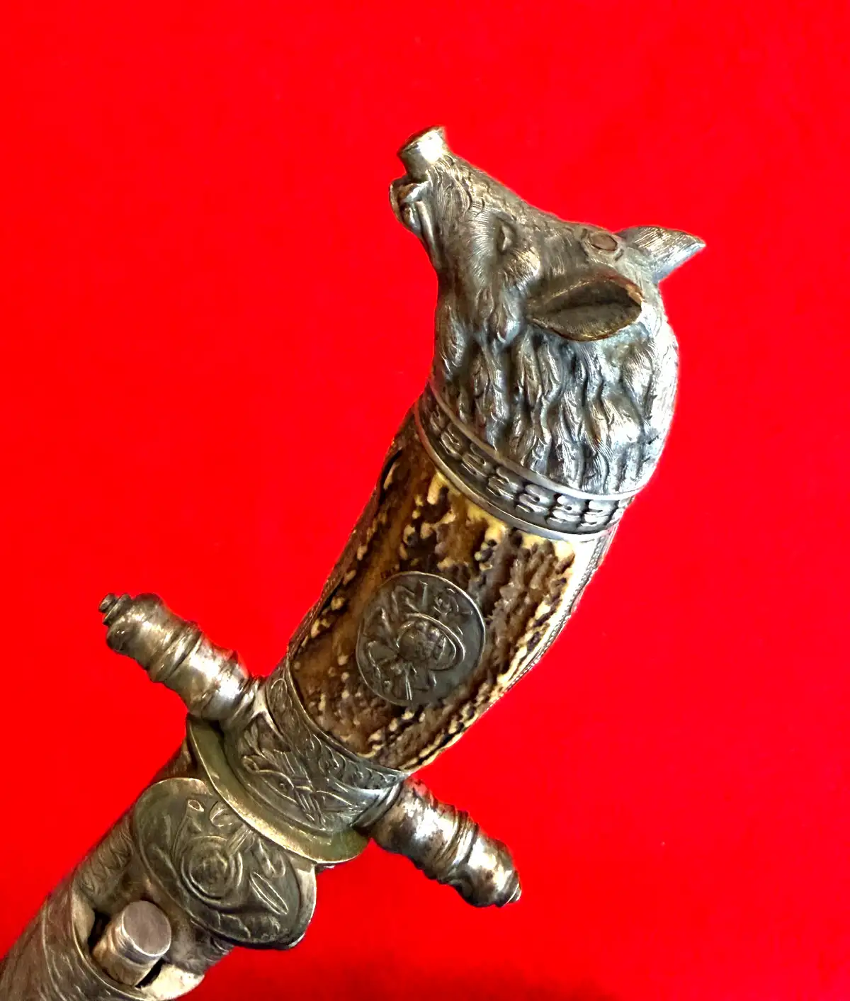 German 19th Century Damascus Hunting Sword - View 24