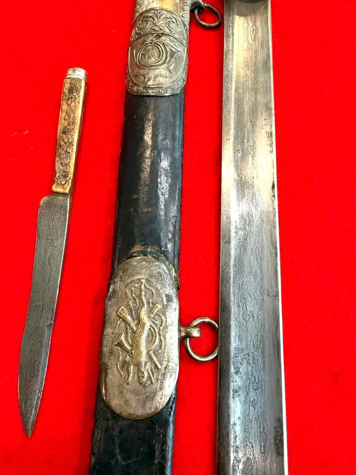 German 19th Century Damascus Hunting Sword - View 7