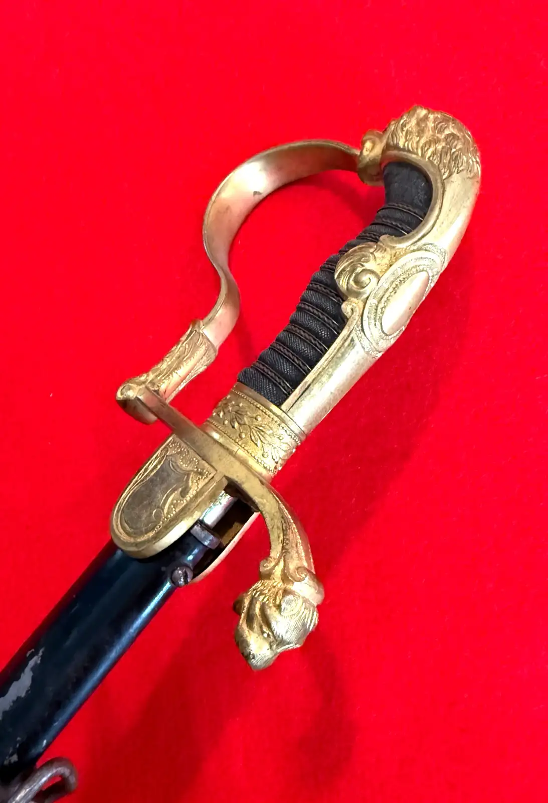 German WKC Solingen Lion Head Officer Sword - View 13