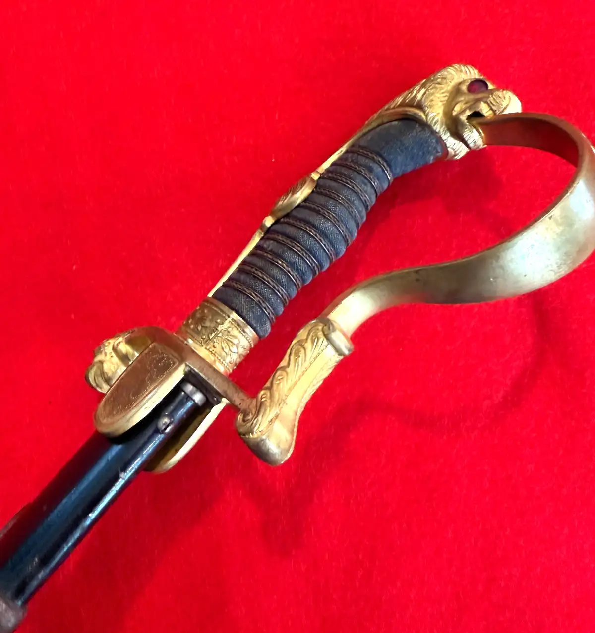 German WKC Solingen Lion Head Officer Sword - View 16
