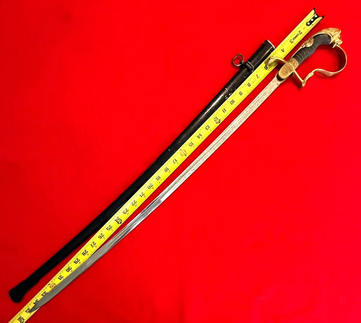 German WKC Solingen Lion Head Officer Sword - View 4