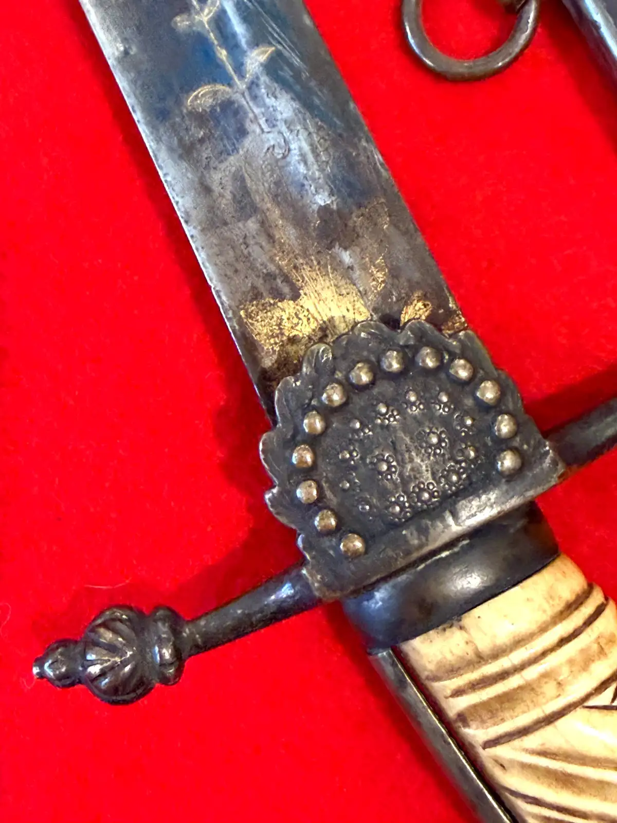 US 1830s Blued and Gilt Militia Officer Sword - View 13