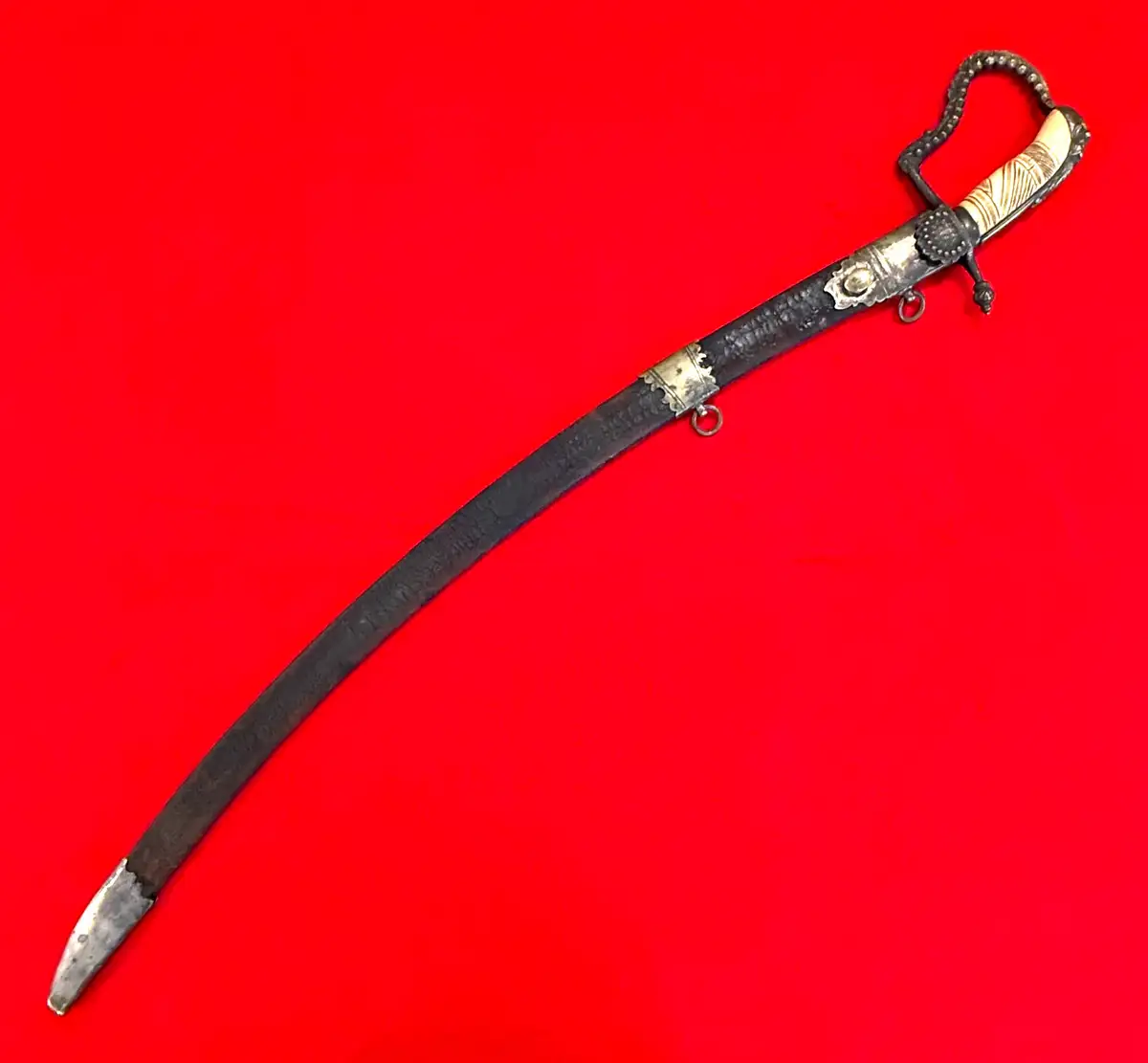 US 1830s Blued and Gilt Militia Officer Sword - View 3