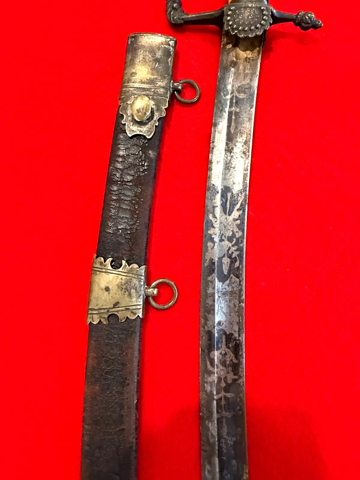 US 1830s Blued and Gilt Militia Officer Sword - View 7
