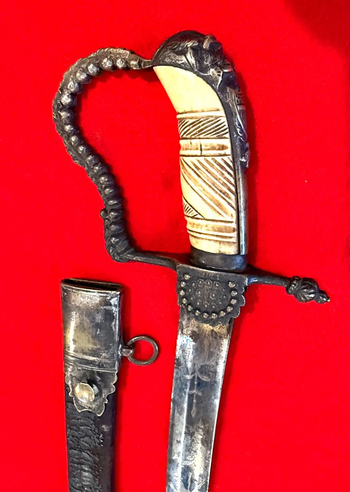 US 1830s Blued and Gilt Militia Officer Sword - View 8